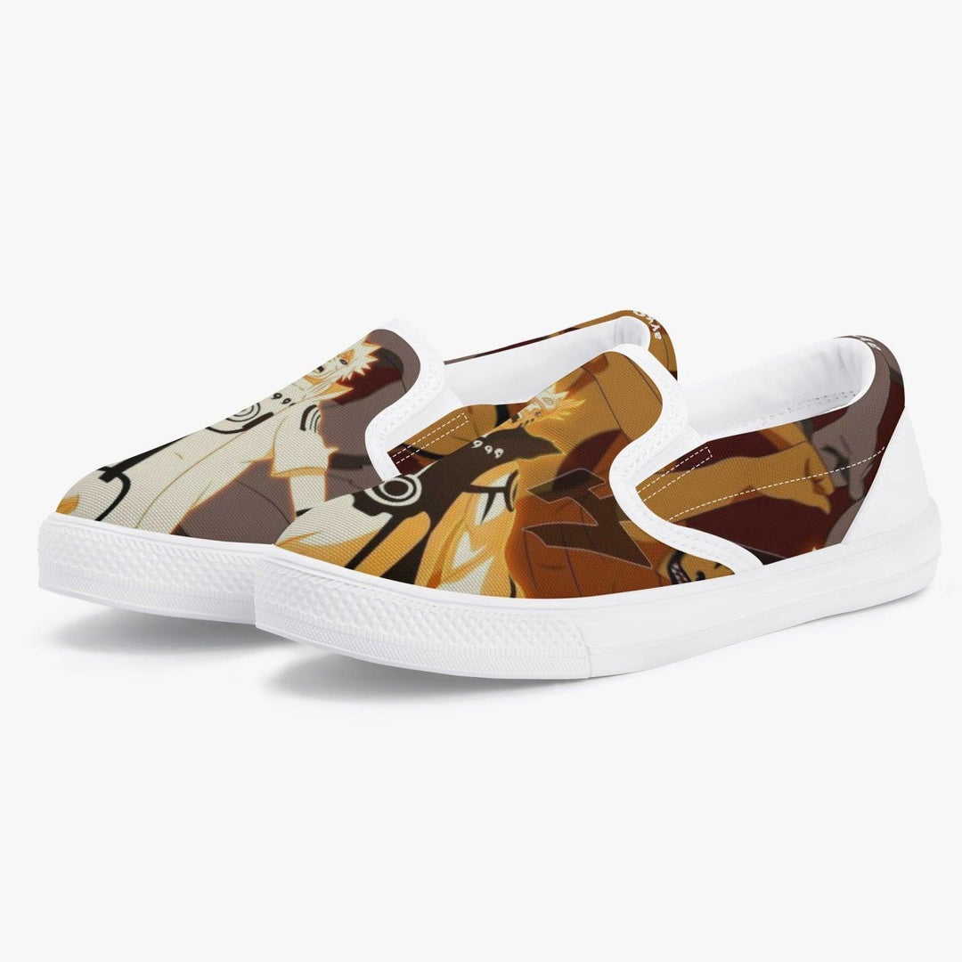 Naruto Shippuden Naruto Uzumaki Kids Slip Ons Anime Shoes _ Naruto _ Ayuko