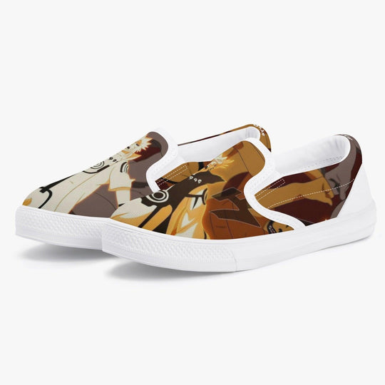 Naruto Shippuden Naruto Uzumaki Kids Slip Ons Anime Shoes _ Naruto _ Ayuko