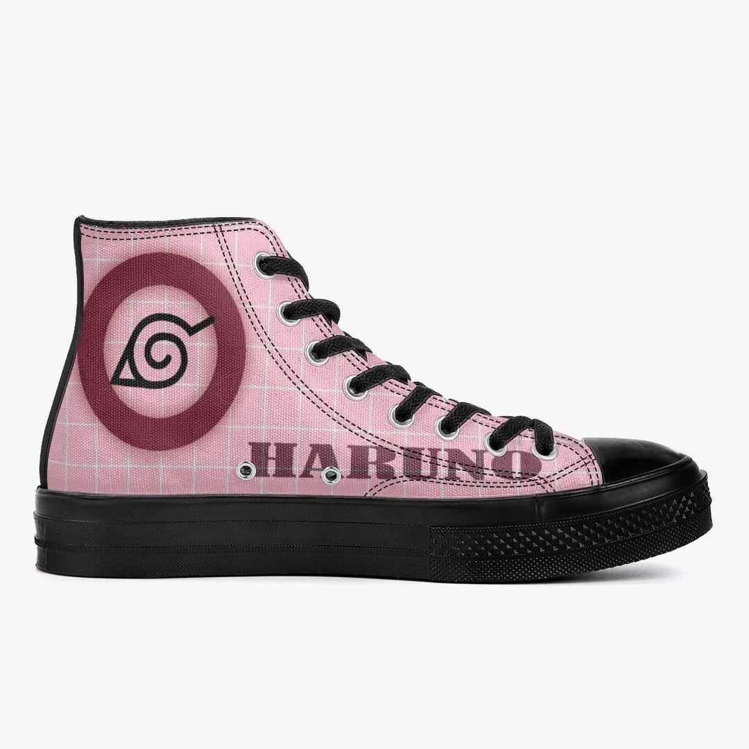 Naruto Shippuden Sakura A-Star High Anime Shoes _ Naruto _ Ayuko