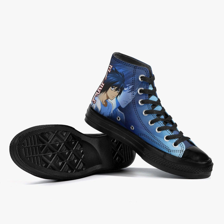 Death Note 'L' Blue A-Star High Anime Shoes _ Death Note _ Ayuko