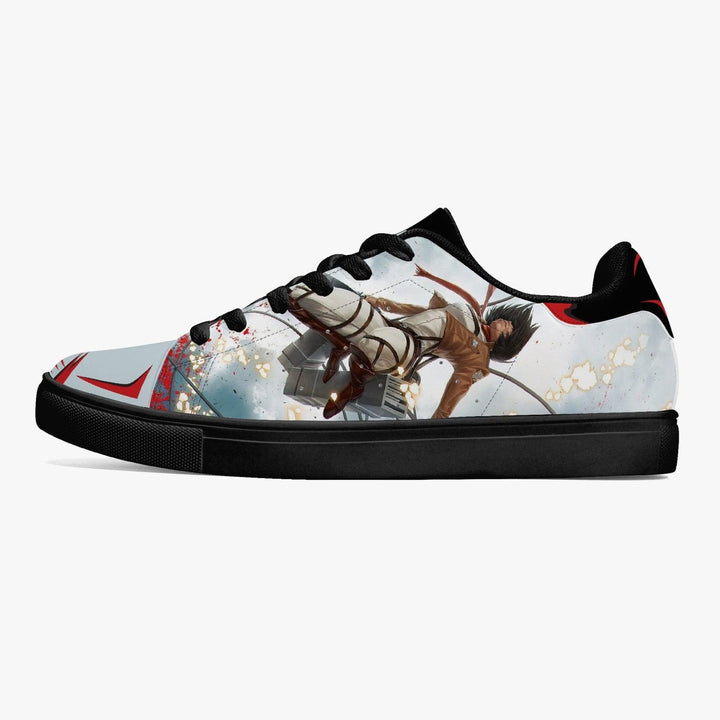 Attack On Titan Mikasa Ackerman Skate Anime Shoes _ Attack On Titan _ Ayuko