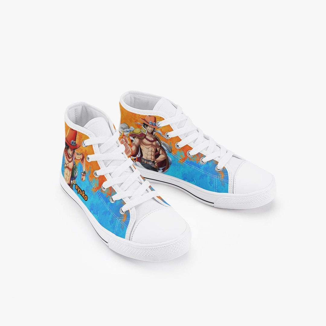 One Piece Portgas Ace Kids A-Star High Anime Shoes _ One Piece _ Ayuko