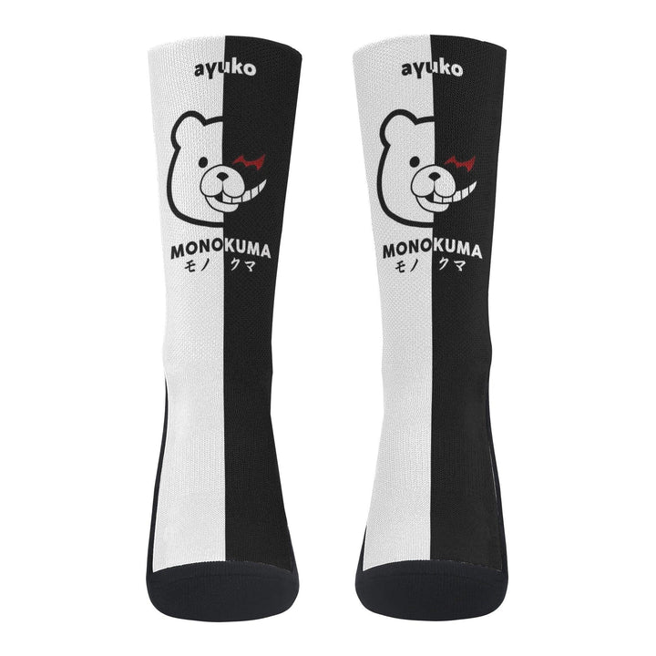 Danganronpa Monokuma Anime Socks _ Danganronpa _ Ayuko