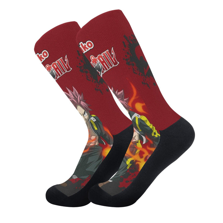 Fairy Tail Natsu Anime Socks _ Fairy Tail _ Ayuko