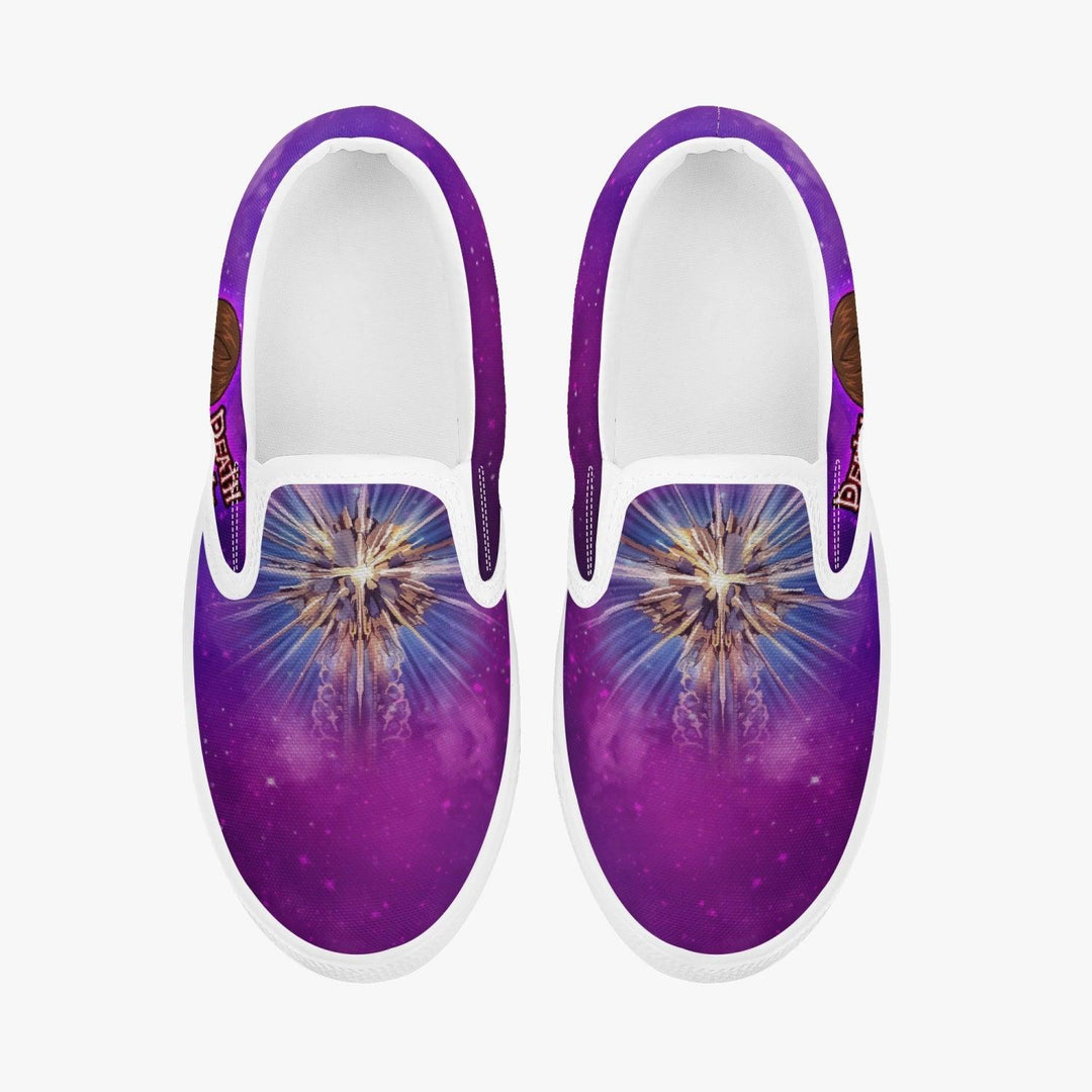 Death Note Light Yagami Purple Kids Slip Ons Anime Shoes _ Death Note _ Ayuko