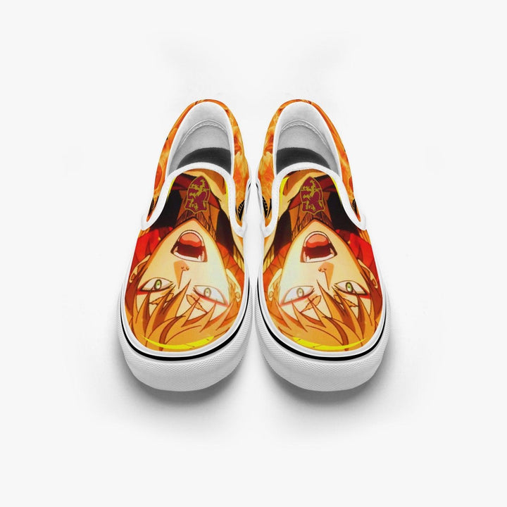 Black Clover Leopold Vermillion Slip Ons Anime Shoes _ Black Clover _ Ayuko