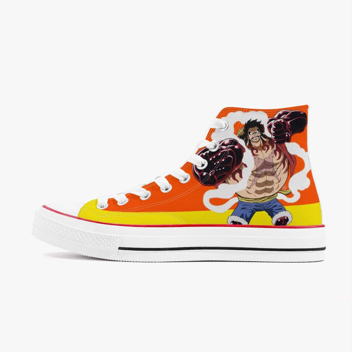 One Piece Luffy Armament Haki A-Star High White Anime Shoes _ One Piece _ Ayuko