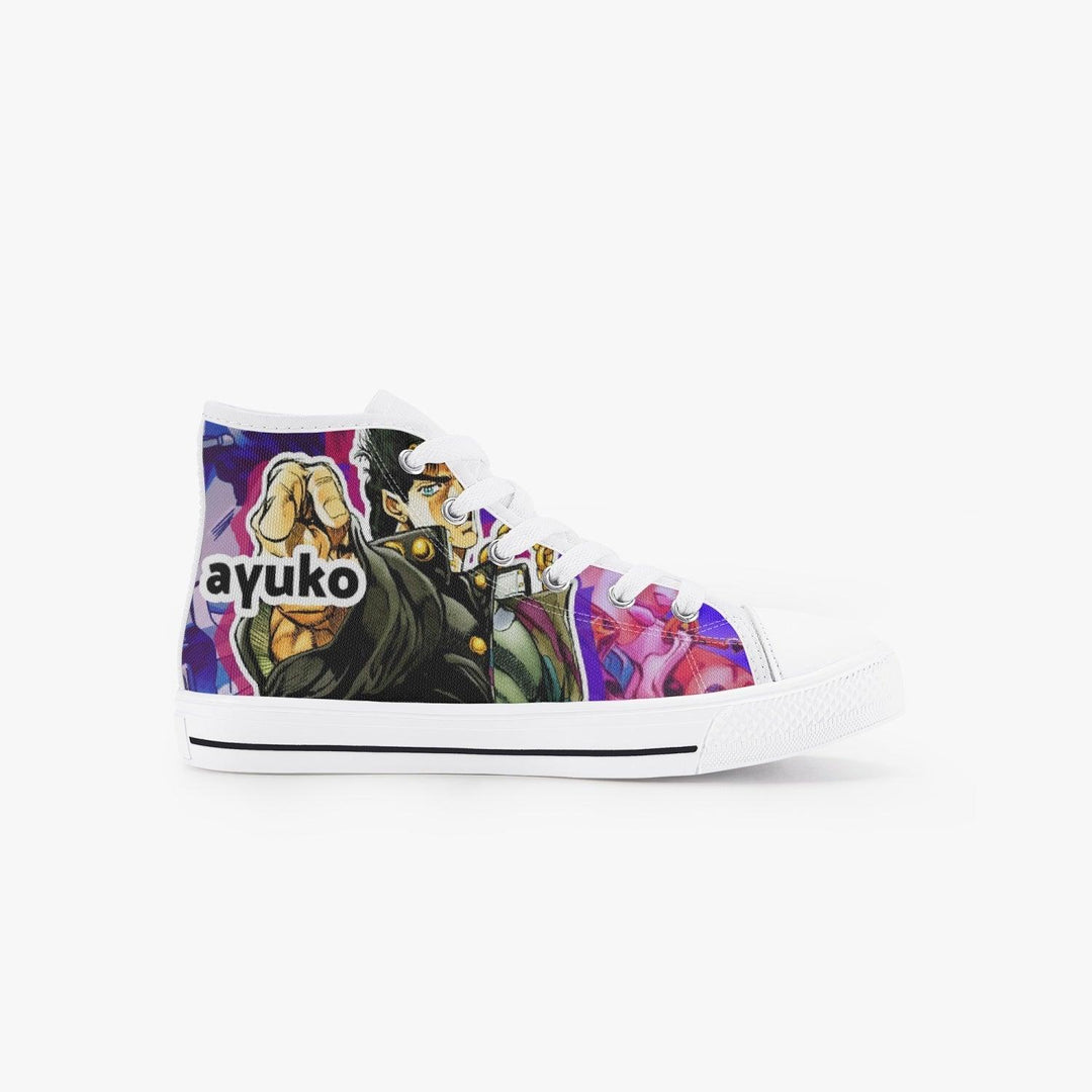 JoJo's Bizarre Adventure Jotaro Kujo Kids A-Star High Anime Shoes _ JoJo's Bizarre Adventure _ Ayuko