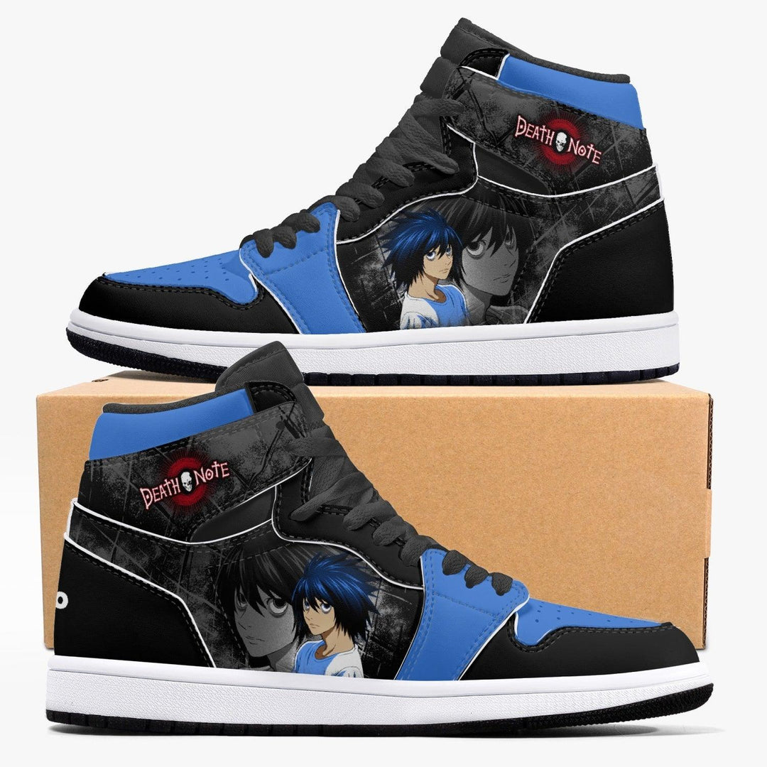 Death Note L Blue-Black JD1 Mid Anime Shoes _ Death Note _ Ayuko