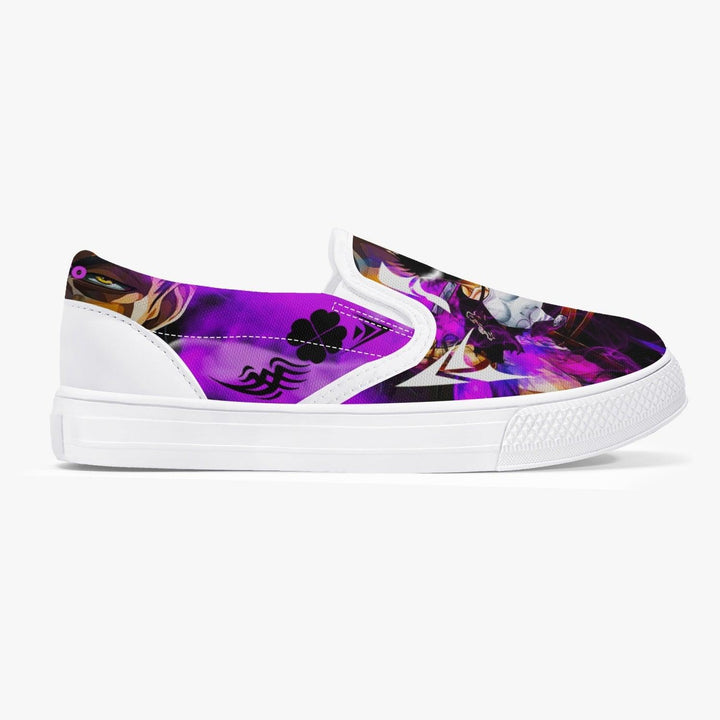 Black Clover Yami Sukehiro Kids Slip Ons Anime Shoes _ Black Clover _ Ayuko