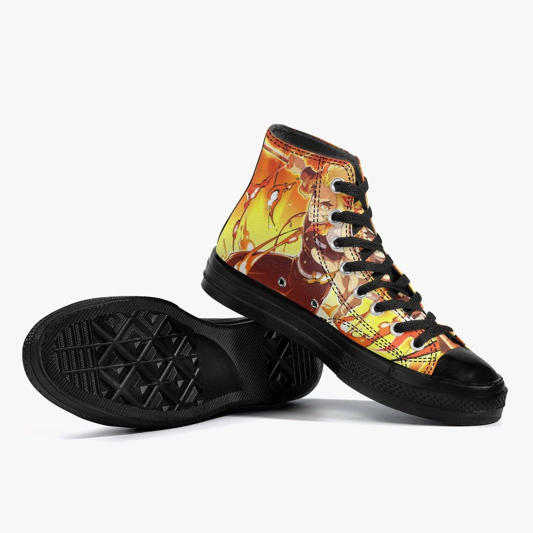 Demon Slayer Kyojuro rengoku A-Star High Anime Shoes _ Demon Slayer _ Ayuko