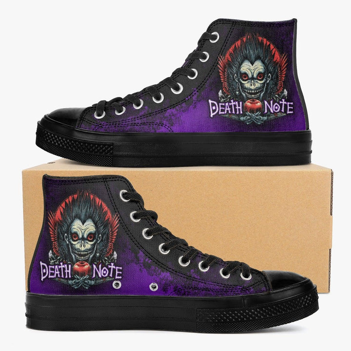 Death Note Ryuk Purple Black A-Star High Anime Shoes _ Death Note _ Ayuko