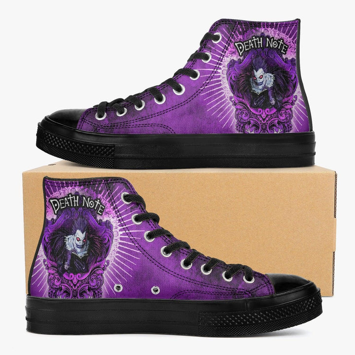 Death Note Ryuk Purple A-Star High Anime Shoes _ Death Note _ Ayuko