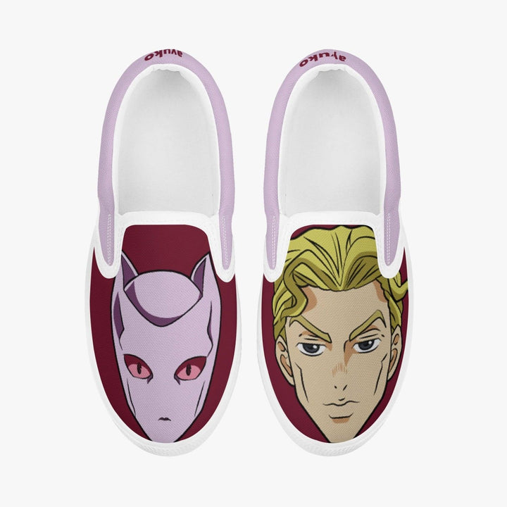 JoJo's Bizarre Adventure Kira Killer Queen Kids Slipons Anime Shoes _ JoJo's Bizarre Adventure _ Ayuko