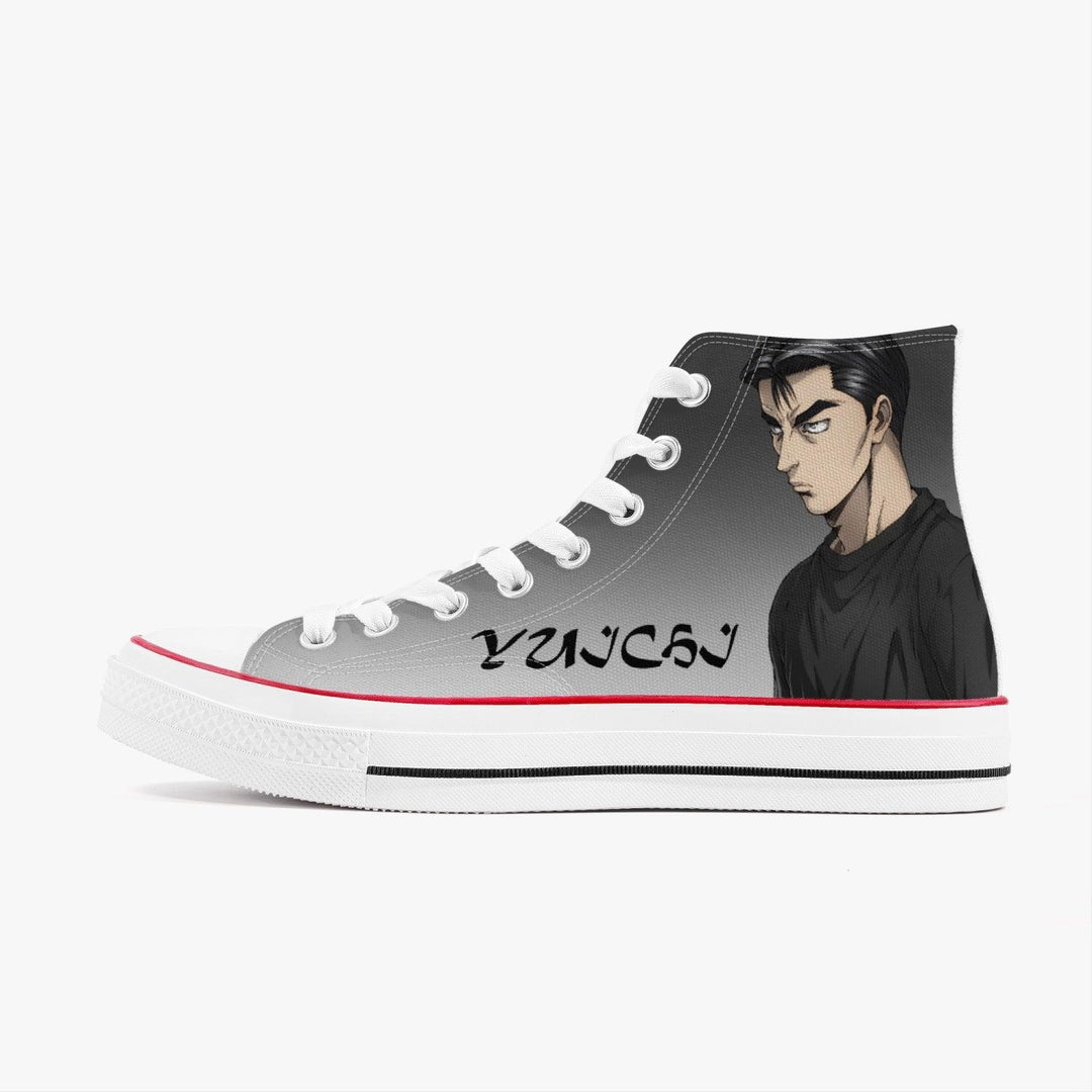 Initial D Yuichi Tachibana A-Star High White Anime Shoes _ Initial D _ Ayuko