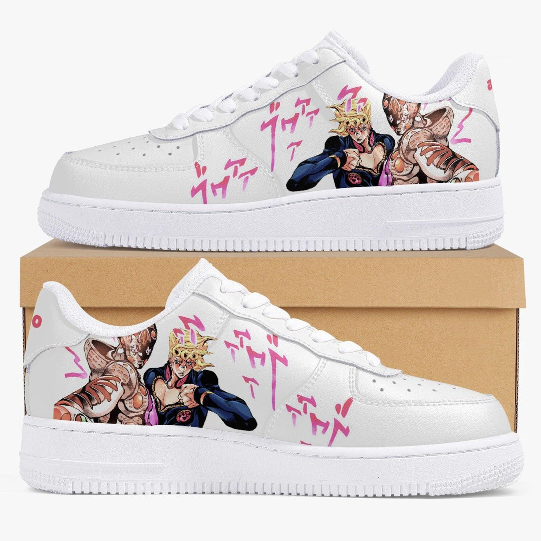 JoJo's Bizarre Adventure Giorno Giovanna AF1 Anime Shoes _ JoJo's Bizarre Adventure _ Ayuko