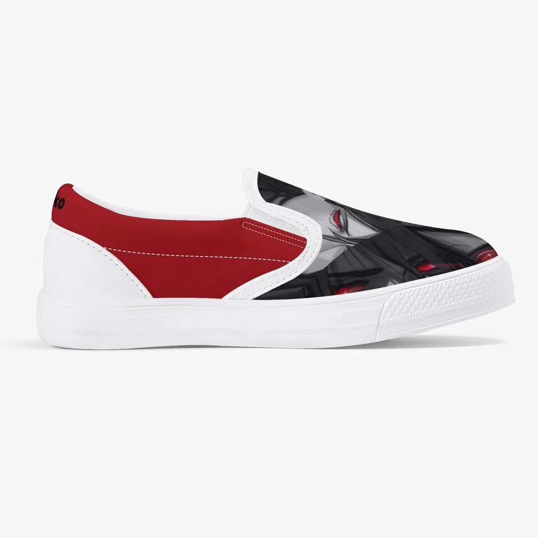 Naruto Shippuden Madara Uchiha Kids Slip Ons Anime Shoes _ Naruto _ Ayuko