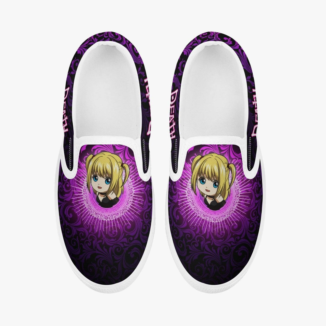 Death Note Misa Purple Kids Slip Ons Anime Shoes _ Death Note _ Ayuko