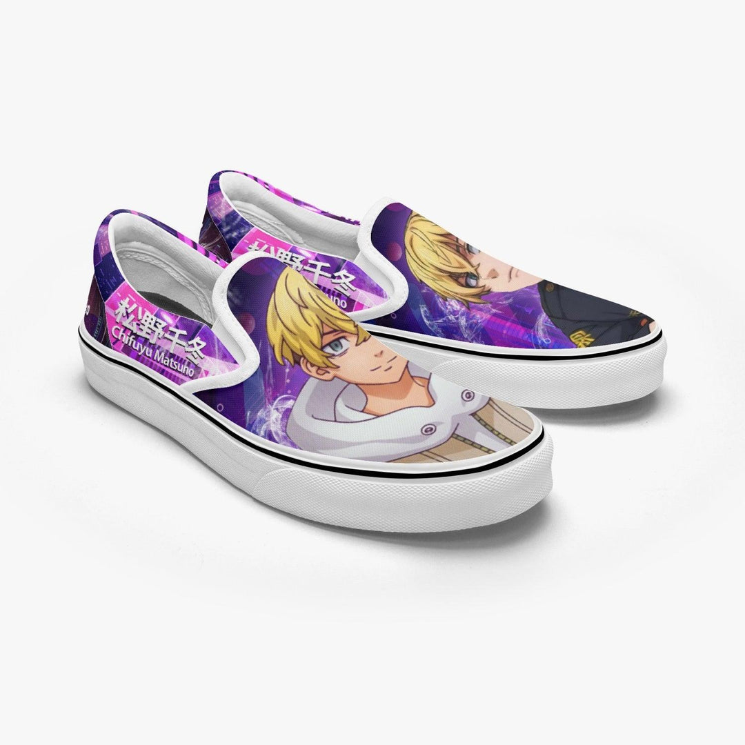 Tokyo Revengers Chifuyu Matsunoi Slip Ons Anime Shoes _ Tokyo Revengers _ Ayuko