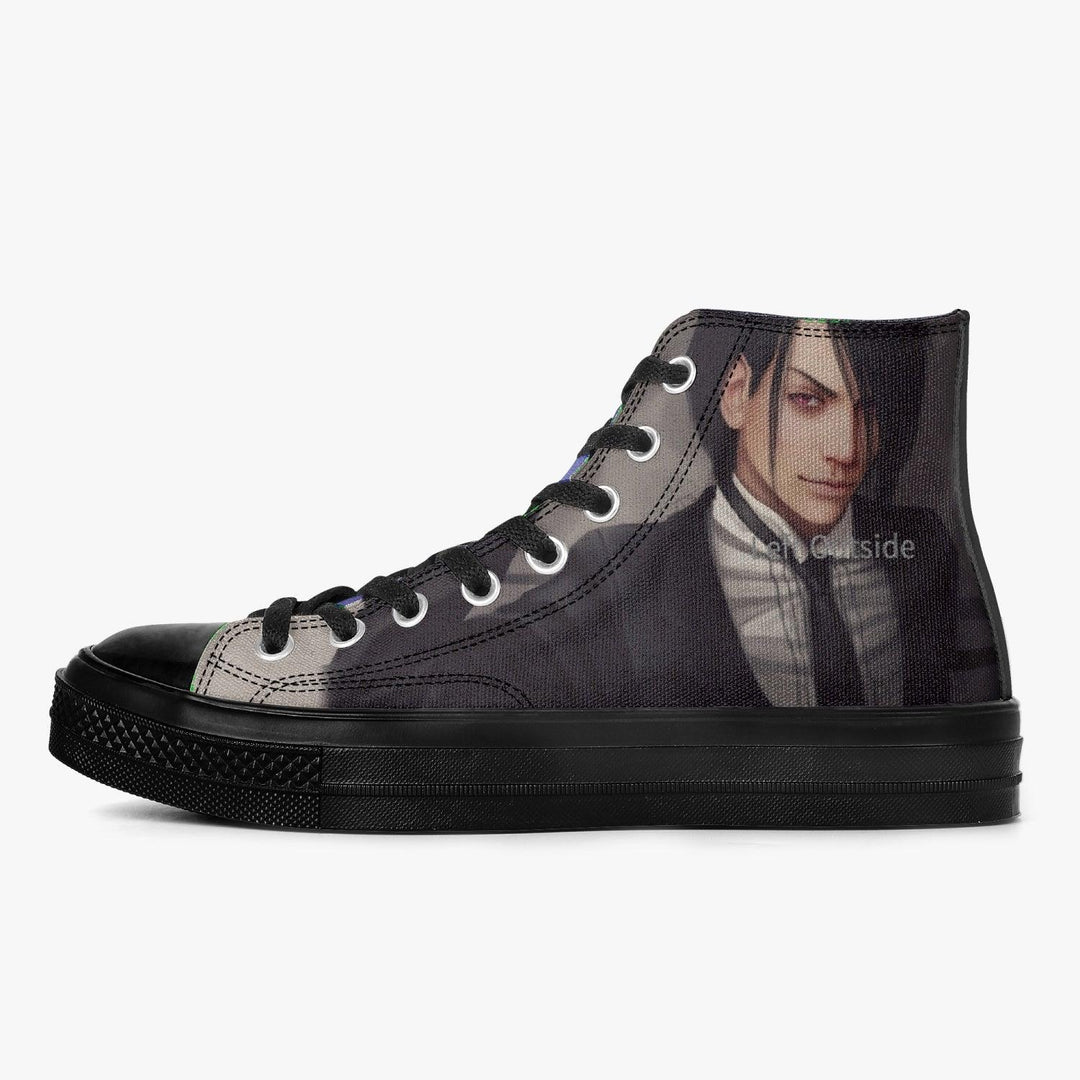 Black Butler Sebastian Michaelis A-Star High Anime Shoes _ Black Butler _ Ayuko