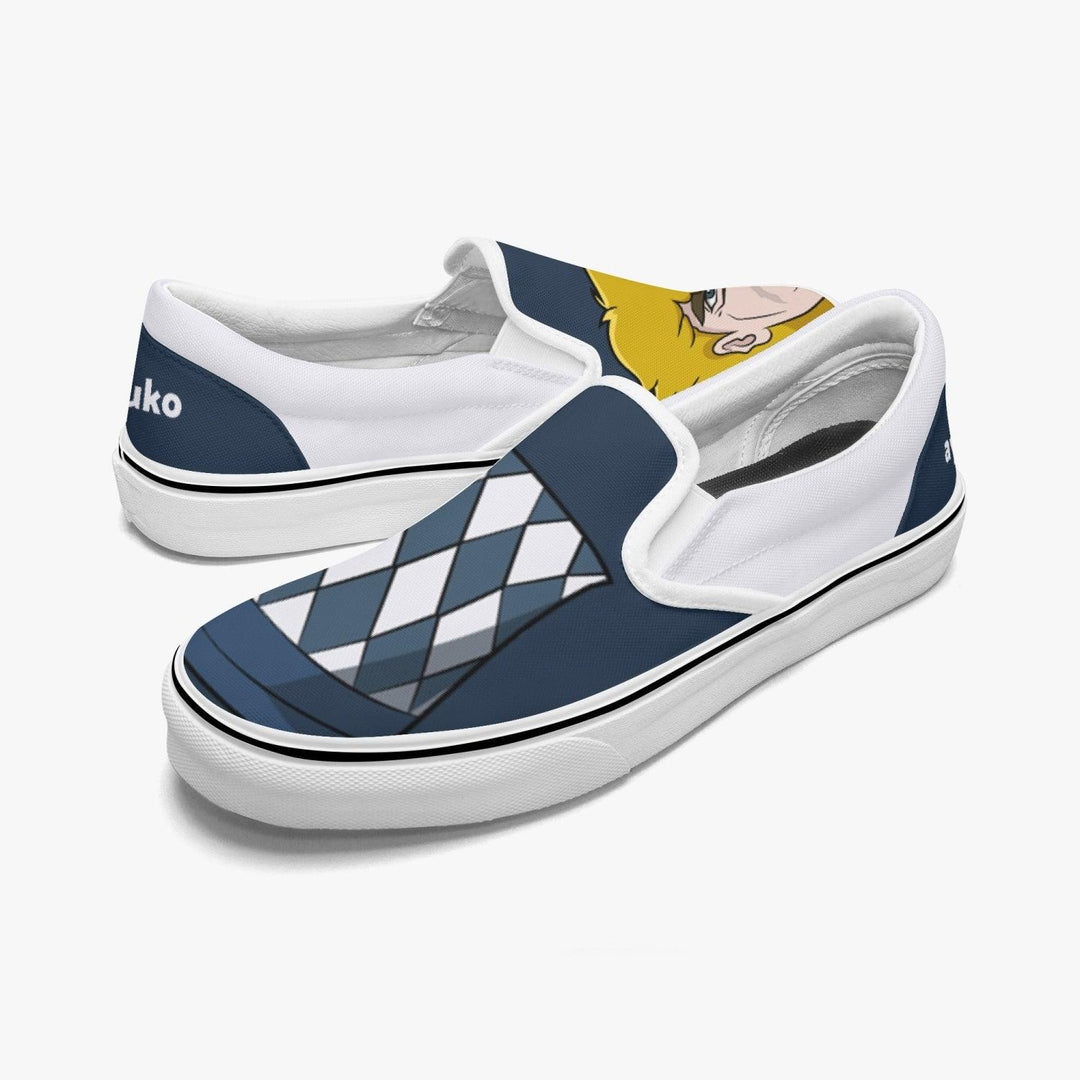 JoJo's Bizarre Adventure Robert E Speedwagon Slip Ons Anime Shoes _ JoJo's Bizarre Adventure _ Ayuko