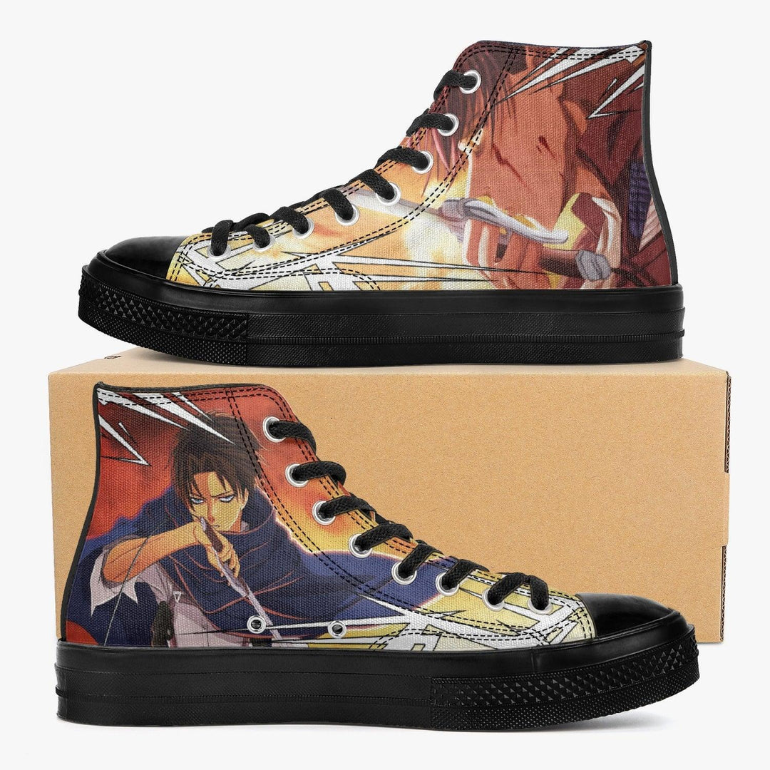 Attack On Titan Levi Ackerman A-Star High Anime Shoes _ Attack On Titan _ Ayuko