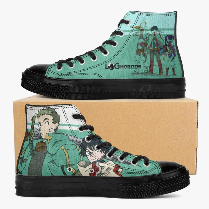 Log Horizon Shiroe with Naotsugu & Akatsuki A-Star High Anime Shoes _ Log Horizon _ Ayuko