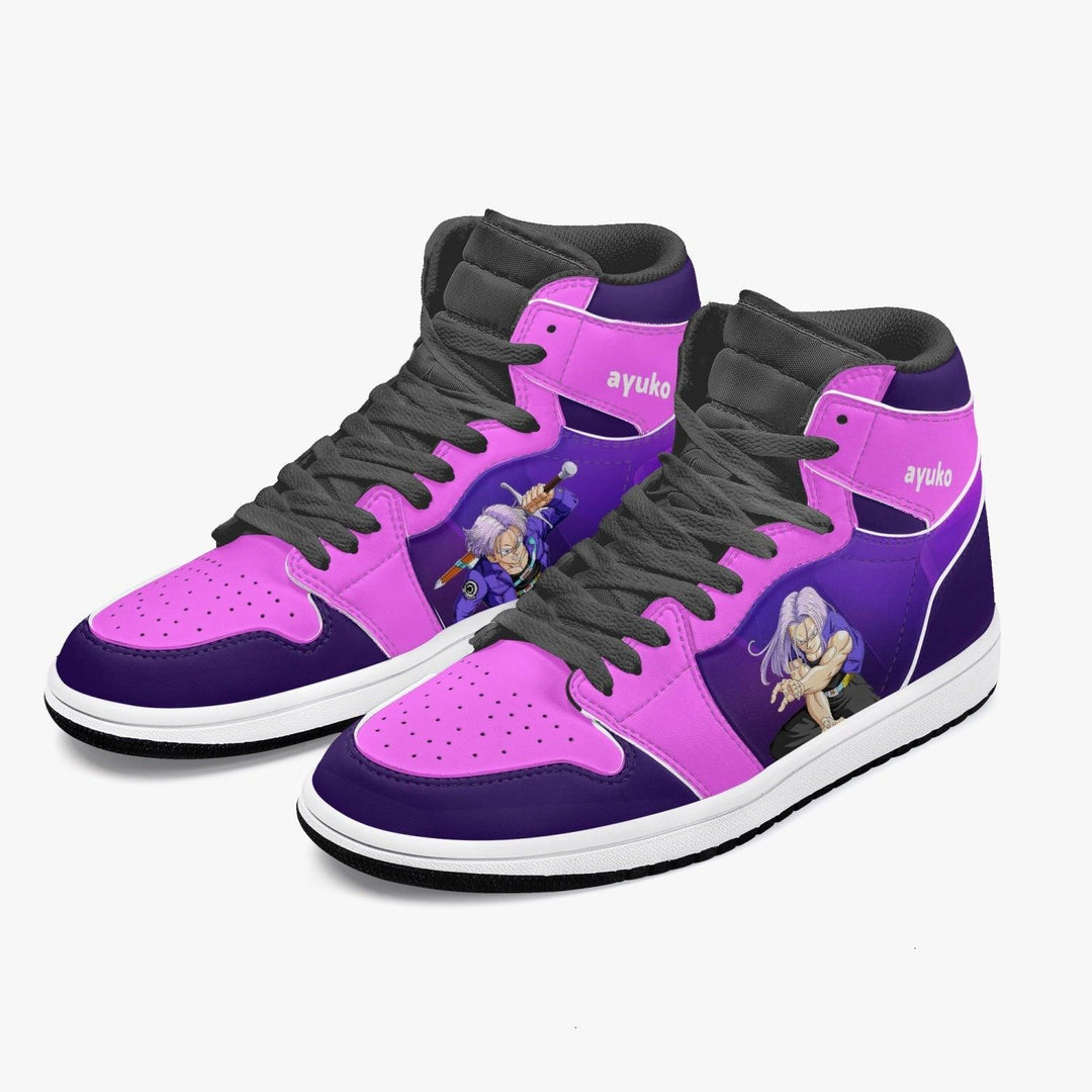 Dragon Ball Z Trunks Purple/Pink JD1 Mid Anime Shoes _ Dragon Ball Z _ Ayuko