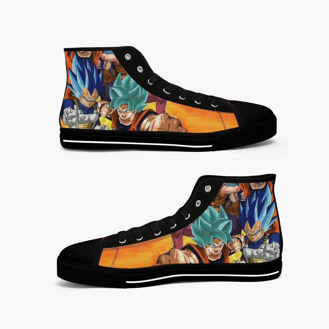 Dragon Ball Z Son Goku and Vegetta A-Star Mid Anime Shoes _ Dragon Ball Z _ Ayuko