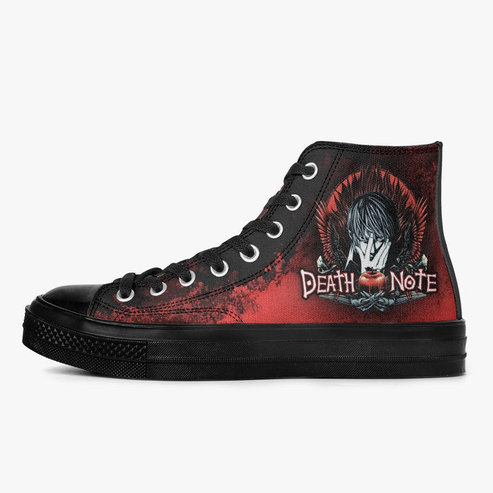 Death Note Red/Black A-Star High Anime Shoes _ Death Note _ Ayuko