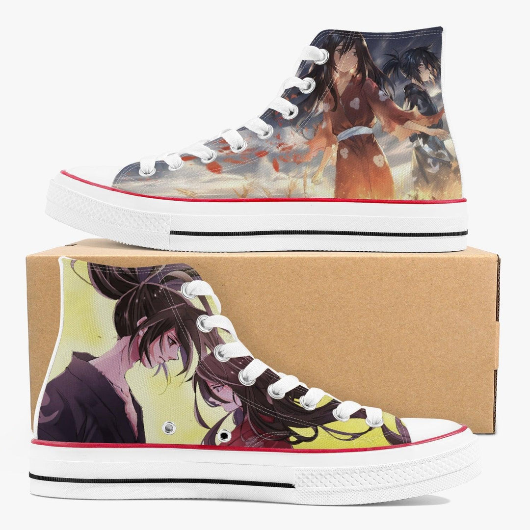 Hyakkimaru & Dororo A-Star High White Anime Shoes _ Dororo _ Ayuko