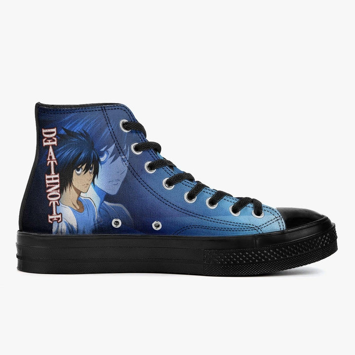 Death Note 'L' Blue A-Star High Anime Shoes _ Death Note _ Ayuko