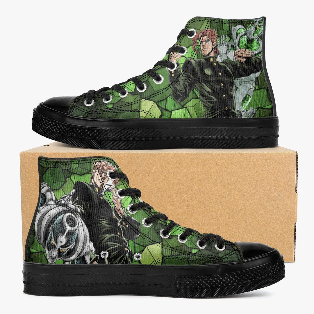 JoJo's Bizarre Adventure Noriaki Kakyoin A-Star High Anime Shoes _ JoJo's Bizarre Adventure _ Ayuko