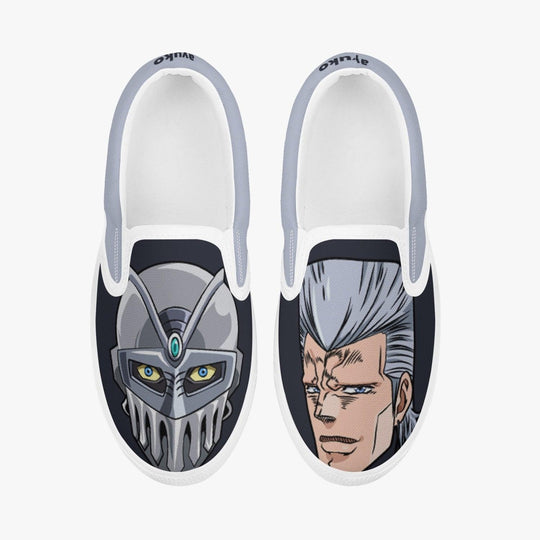 JoJo's Bizarre Adventure Jean Pierre Polnareff Kids Slipons Anime Shoes _ JoJo's Bizarre Adventure _ Ayuko