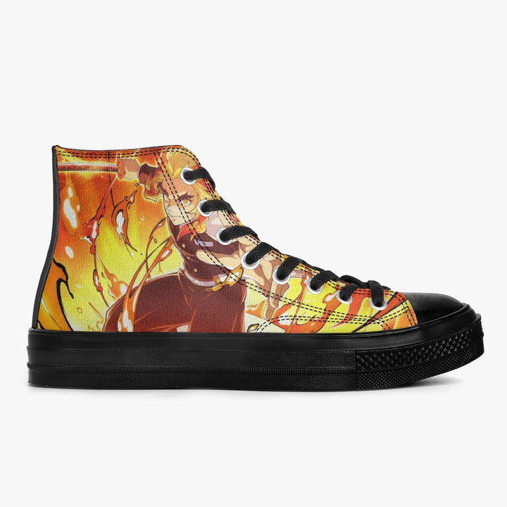 Demon Slayer Kyojuro rengoku A-Star High Anime Shoes _ Demon Slayer _ Ayuko