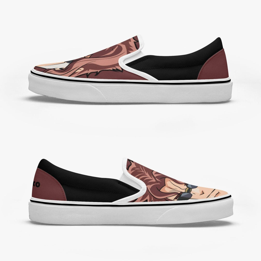 JoJo's Bizarre Adventure Noriaki Kakyoin Slip Ons Anime Shoes _ JoJo's Bizarre Adventure _ Ayuko