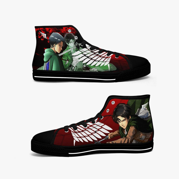 Attack On Titan Levi Ackerman A-Star Mid Anime Shoes _ Attack On Titan _ Ayuko