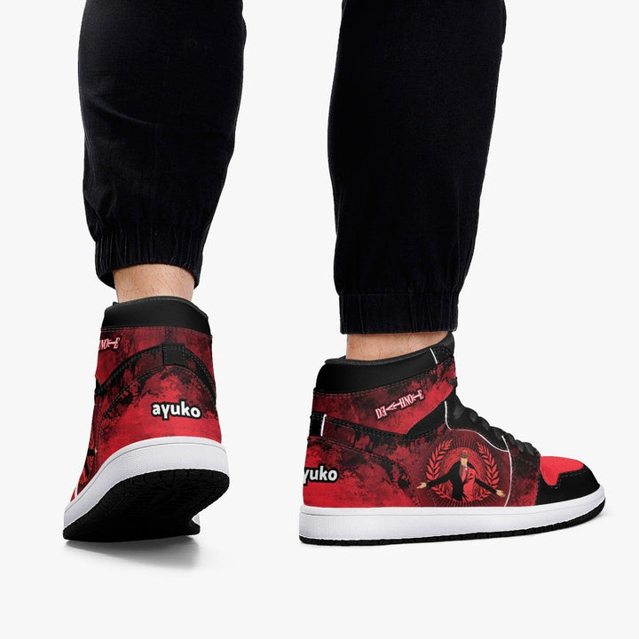 Death Note Kira Red JD1 Mid Anime Shoes _ Death Note _ Ayuko