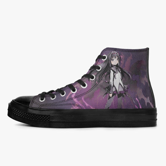 Madoka Magica Homura Akemi A-Star High Anime Shoes _ Madoka Magica _ Ayuko