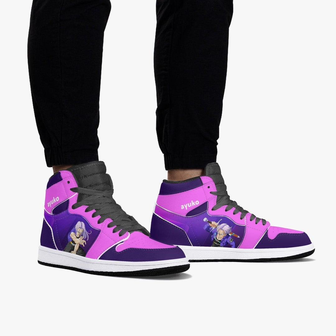 Dragon Ball Z Trunks Purple/Pink JD1 Mid Anime Shoes _ Dragon Ball Z _ Ayuko