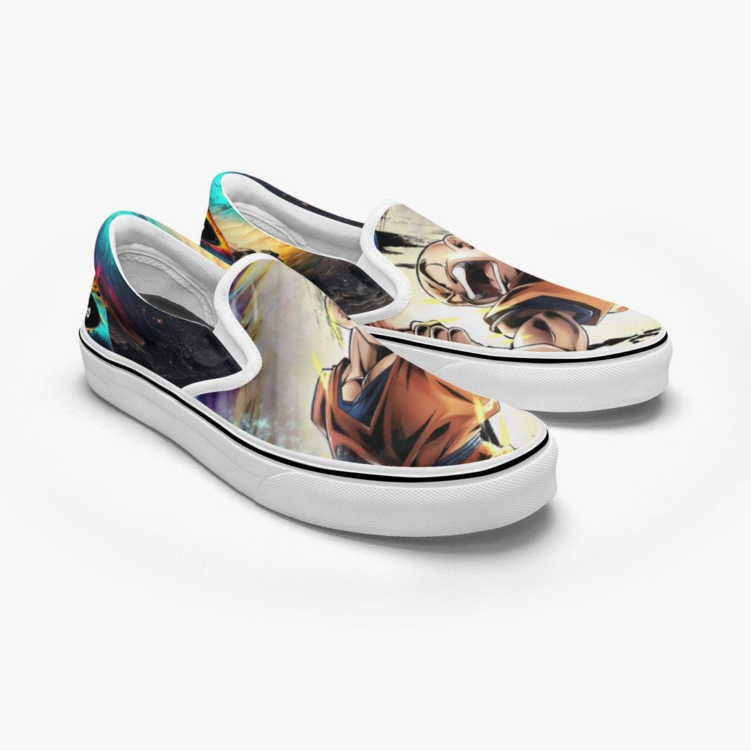 Dragon Ball Z Krillin Slip Ons Anime Shoes _ Dragon Ball Z _ Ayuko