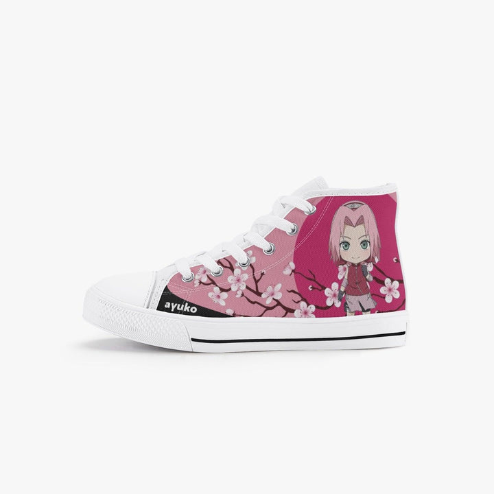 Naruto Shippuden Sakura Kids A-Star High Anime Shoes _ Naruto _ Ayuko