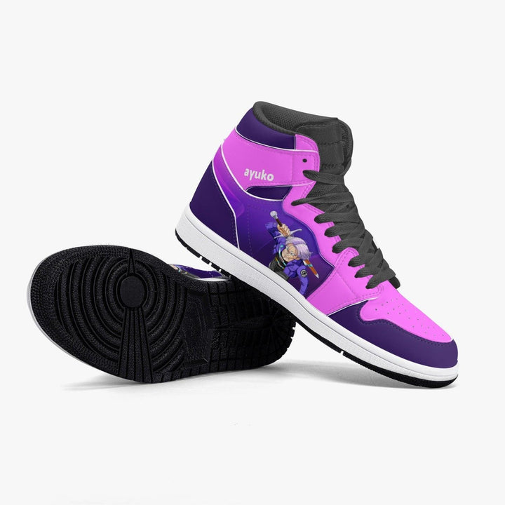 Dragon Ball Z Trunks Purple/Pink JD1 Mid Anime Shoes _ Dragon Ball Z _ Ayuko