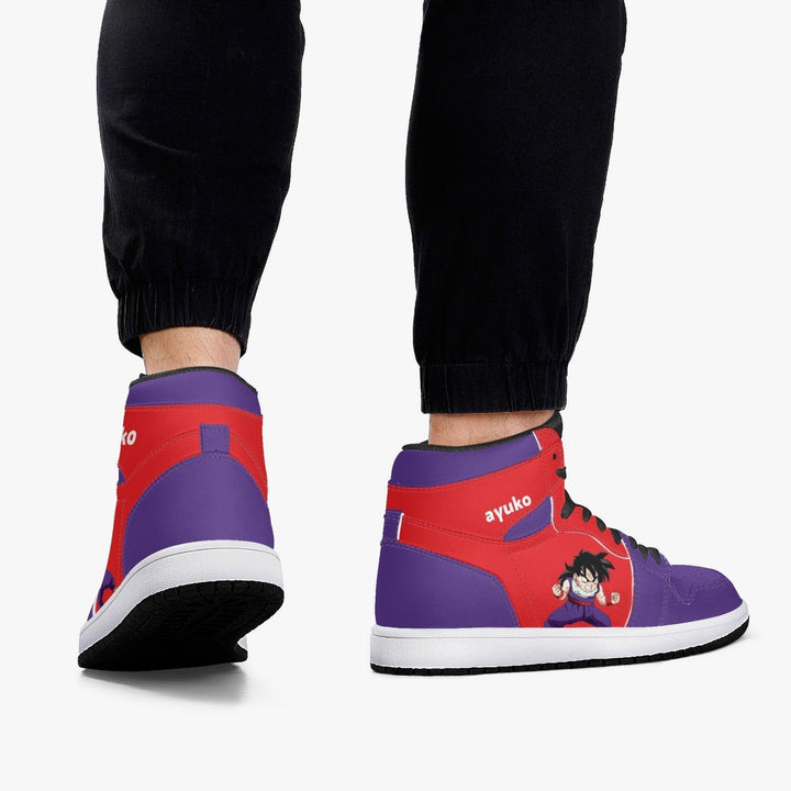 Dragon Ball Z Young Gohan Purple/Red JD1 Mid Anime Shoes _ Dragon Ball Z _ Ayuko