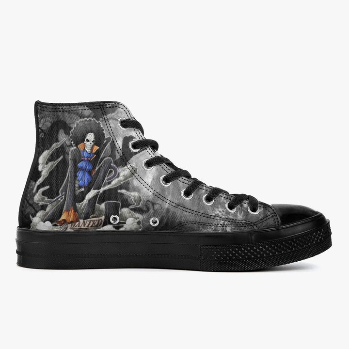 One Piece Brook A-Star High Black Anime Shoes _ One Piece _ Ayuko