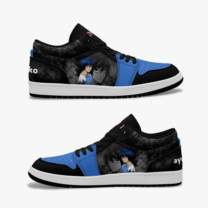 Death Note 'L' blue hair JD1 Low Anime Shoes _ Death Note _ Ayuko