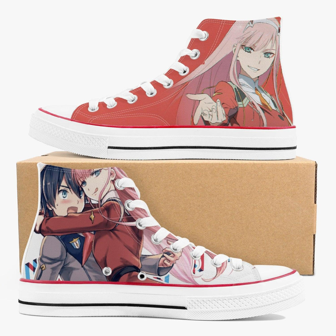 Darling in The Franxx Zero Two A-Star High White Anime Shoes _ Darling in The Franxx _ Ayuko