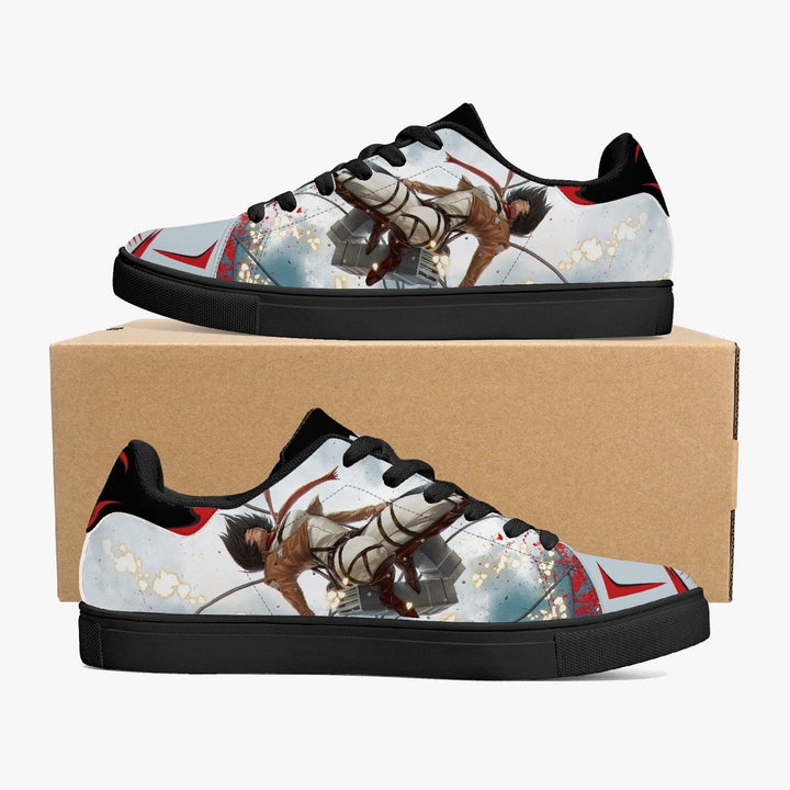 Attack On Titan Mikasa Ackerman Skate Anime Shoes _ Attack On Titan _ Ayuko