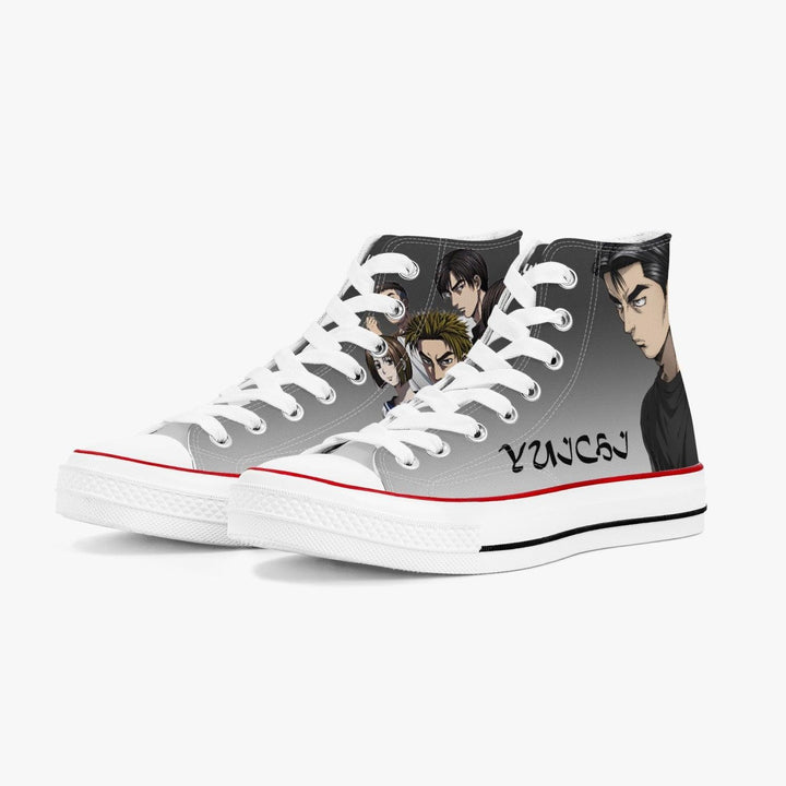 Initial D Yuichi Tachibana A-Star High White Anime Shoes _ Initial D _ Ayuko