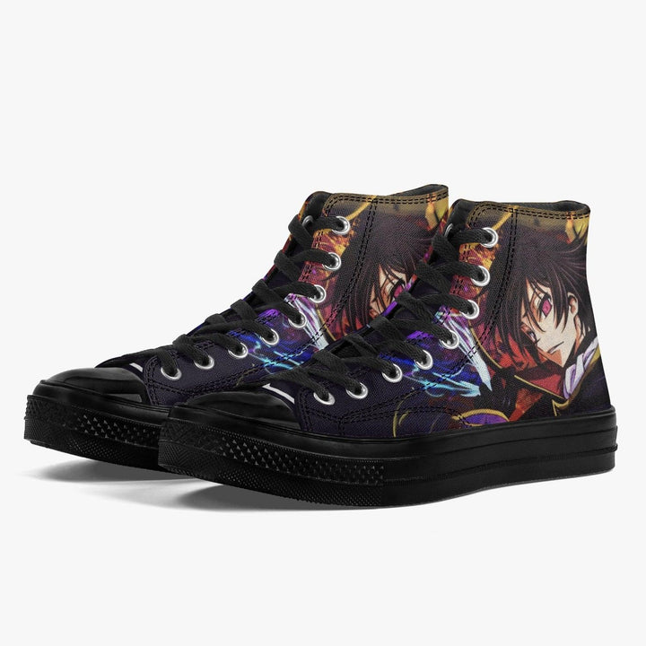 Code Geass Lelouch vi Britannia A-Star High Anime Shoes _ Code Geass _ Ayuko